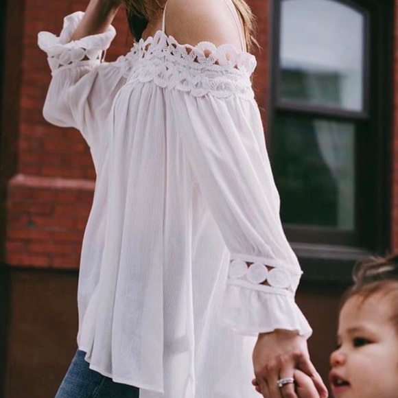 Moon River Tops - Moon River • Lace Trim Top